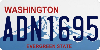 WA license plate ADN1695