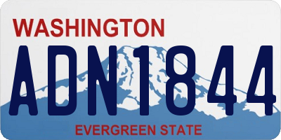 WA license plate ADN1844