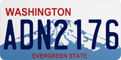 WA license plate ADN2176