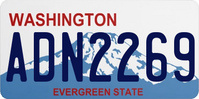 WA license plate ADN2269