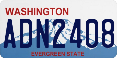 WA license plate ADN2408