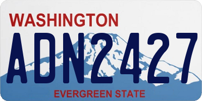 WA license plate ADN2427