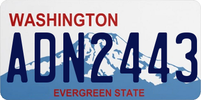 WA license plate ADN2443