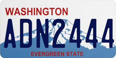 WA license plate ADN2444