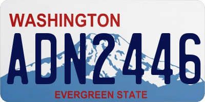 WA license plate ADN2446