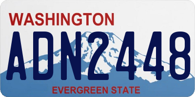 WA license plate ADN2448