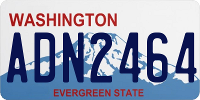 WA license plate ADN2464