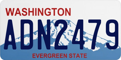 WA license plate ADN2479