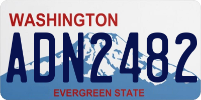 WA license plate ADN2482