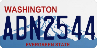 WA license plate ADN2544