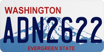 WA license plate ADN2622