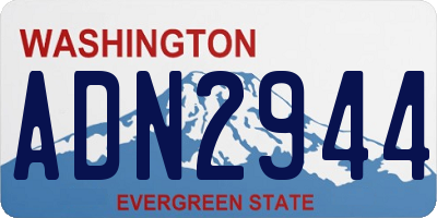 WA license plate ADN2944