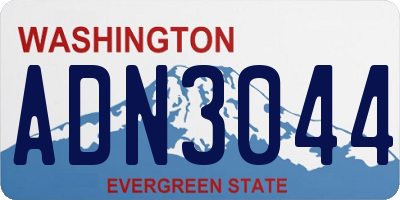 WA license plate ADN3044