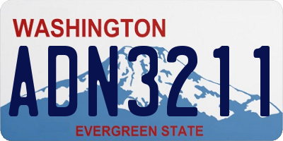 WA license plate ADN3211