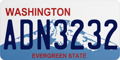 WA license plate ADN3232