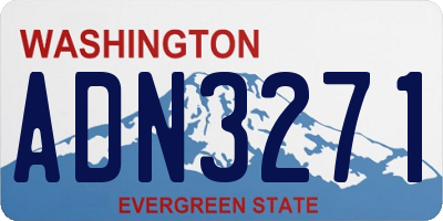 WA license plate ADN3271