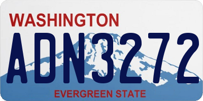 WA license plate ADN3272