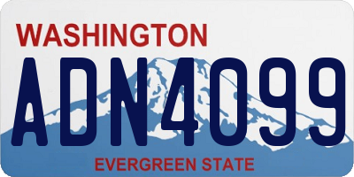 WA license plate ADN4099