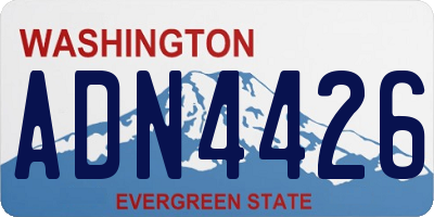WA license plate ADN4426
