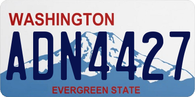 WA license plate ADN4427