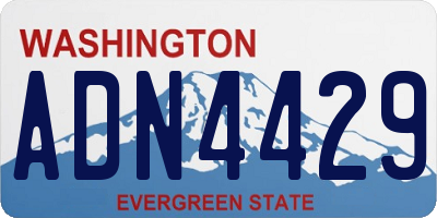 WA license plate ADN4429