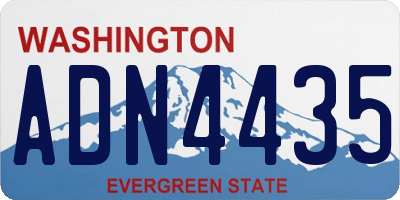 WA license plate ADN4435