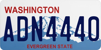 WA license plate ADN4440