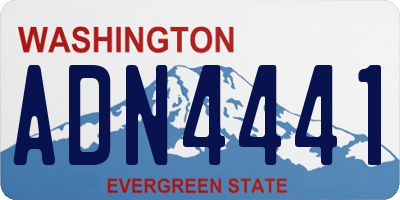 WA license plate ADN4441