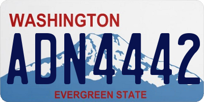 WA license plate ADN4442