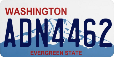 WA license plate ADN4462
