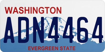 WA license plate ADN4464