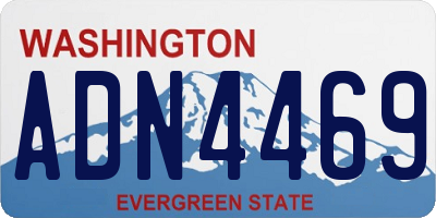 WA license plate ADN4469