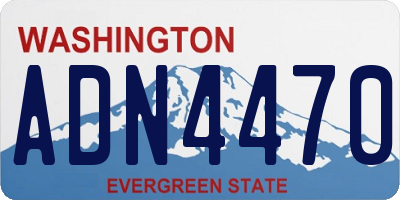 WA license plate ADN4470