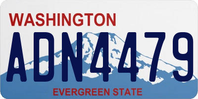 WA license plate ADN4479