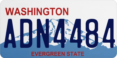 WA license plate ADN4484