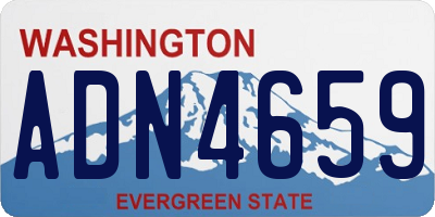 WA license plate ADN4659