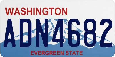 WA license plate ADN4682