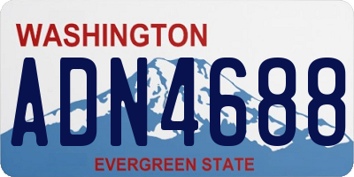 WA license plate ADN4688