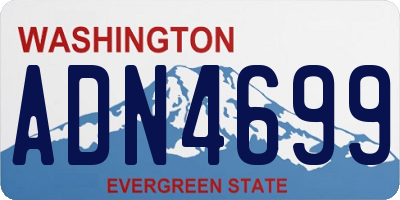 WA license plate ADN4699
