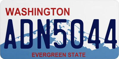 WA license plate ADN5044
