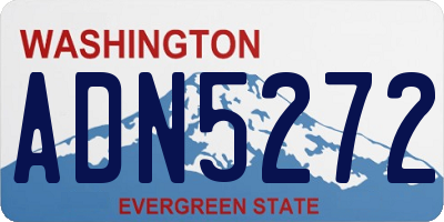 WA license plate ADN5272