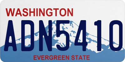 WA license plate ADN5410