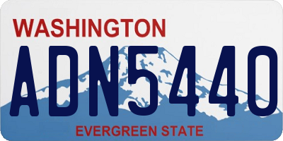 WA license plate ADN5440