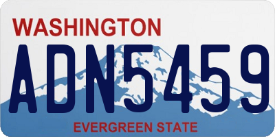 WA license plate ADN5459