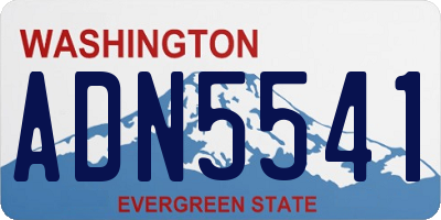 WA license plate ADN5541