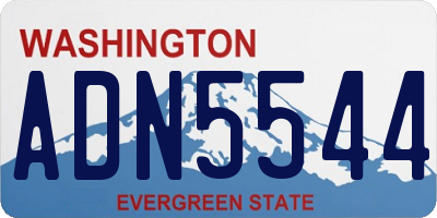 WA license plate ADN5544