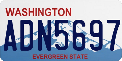 WA license plate ADN5697