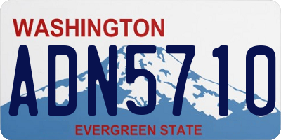 WA license plate ADN5710