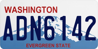 WA license plate ADN6142