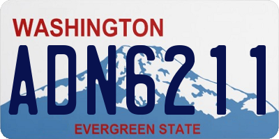 WA license plate ADN6211